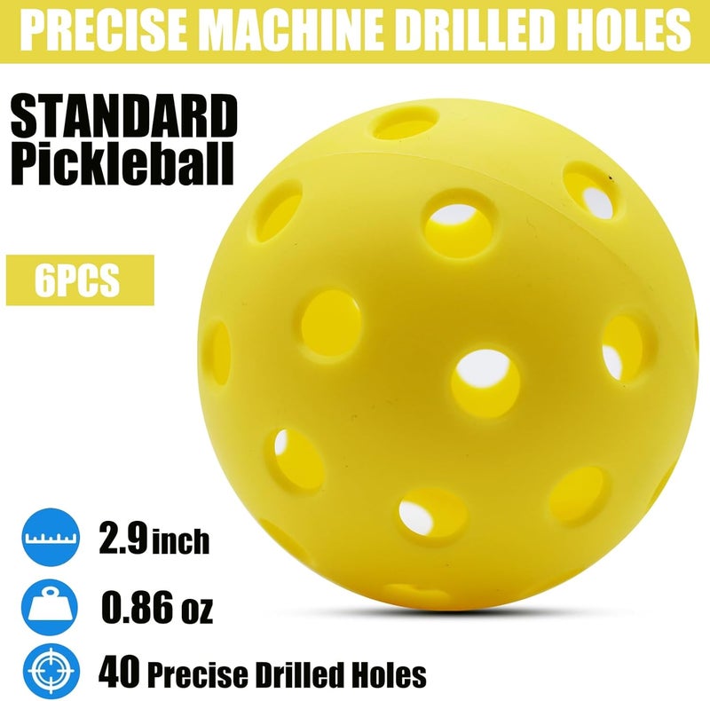 Magicorange Pickleball Balls, 20 Pack USAPA Approved Outdoor Pickleballs, High Elasticity & Durable Pickle Balls - Image 2